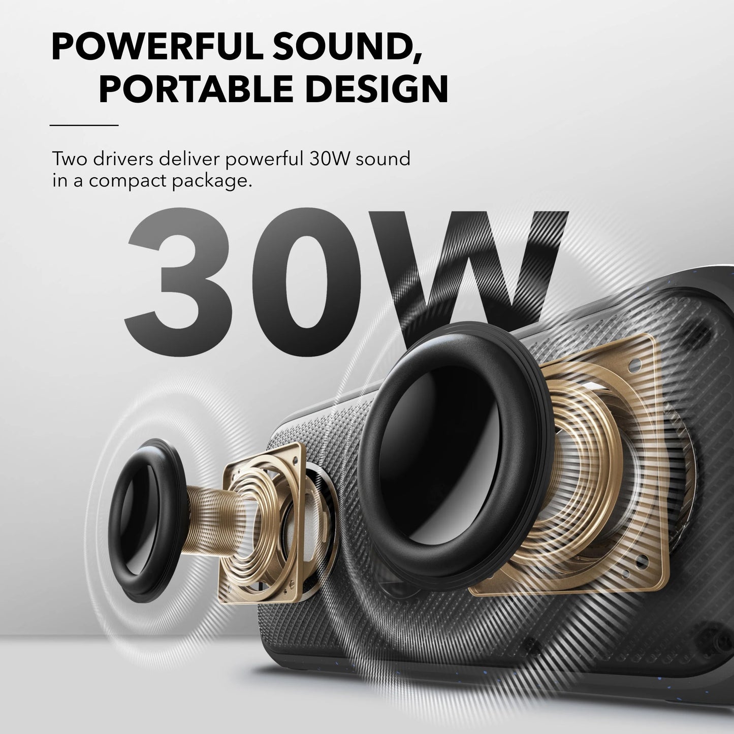 Portable Bluetooth Speaker Anker SoundCore Motion 300, 30W, TWS, Waterproof, Black A3135011 
