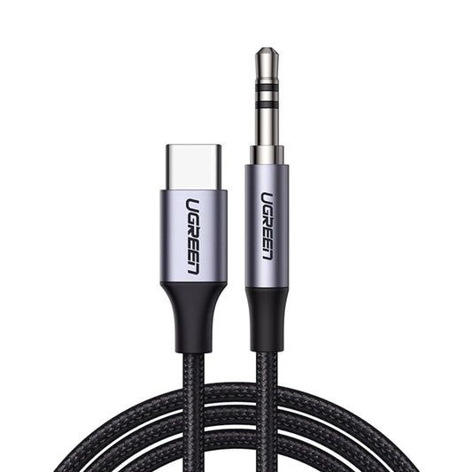 Audio Cable USB-C - 3.5mm UGREEN AV143, 1m, Grey 