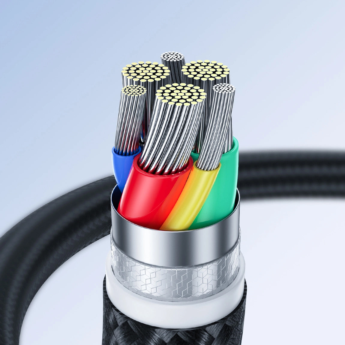 USB-A to USB-C Data and Charging Cable Joyroom Surpass, 18W, 1.2m, Black S-UC027A11 