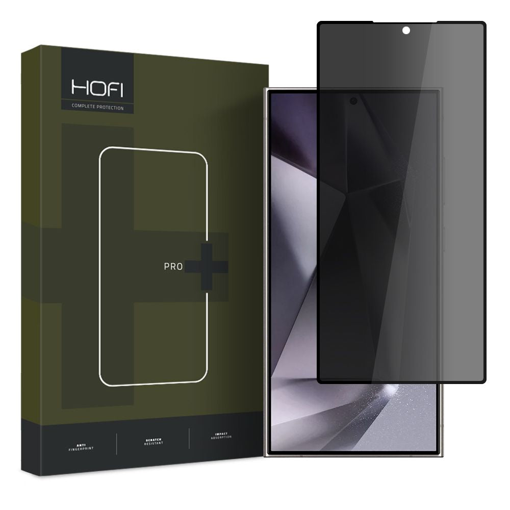 Privacy Screen Protector HOFI PRO+ for Samsung Galaxy S24 Ultra S928, Protective Glass, Full Glue 